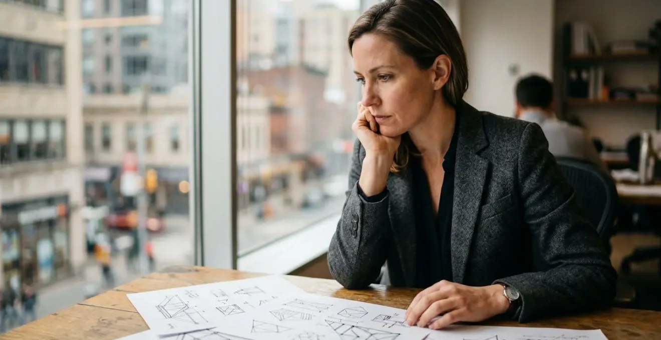 Balance symbolique équilibrant deux stratégies d'investissement immobilier