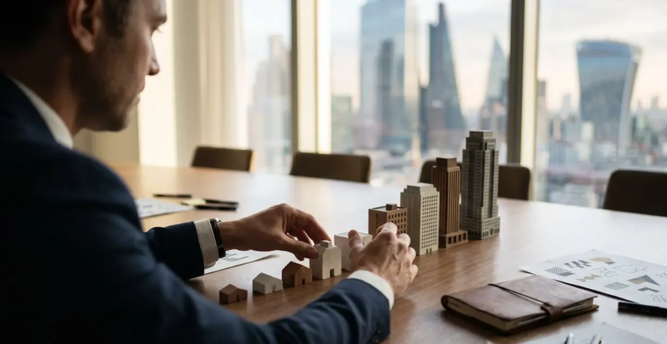 Représentation de l'effet multiplicateur d'un montage financier complexe en immobilier