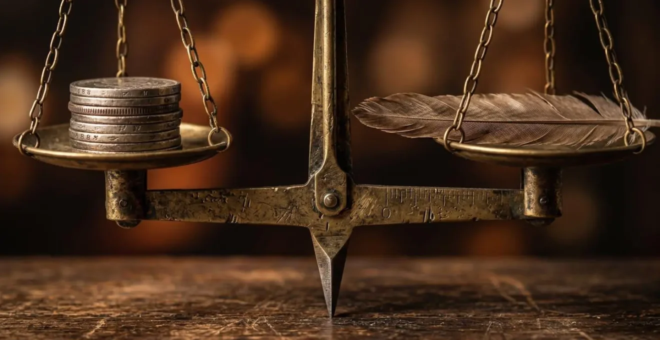 Balance délicate entre TAEG et taux d'usure illustrant la marge étroite pour un projet immobilier.